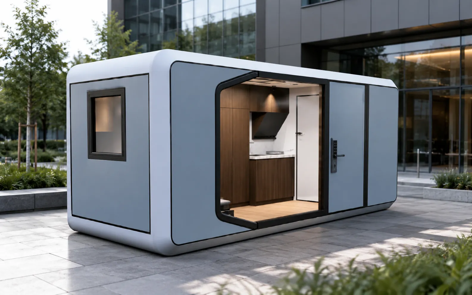 Apple Cabin residencial compacta